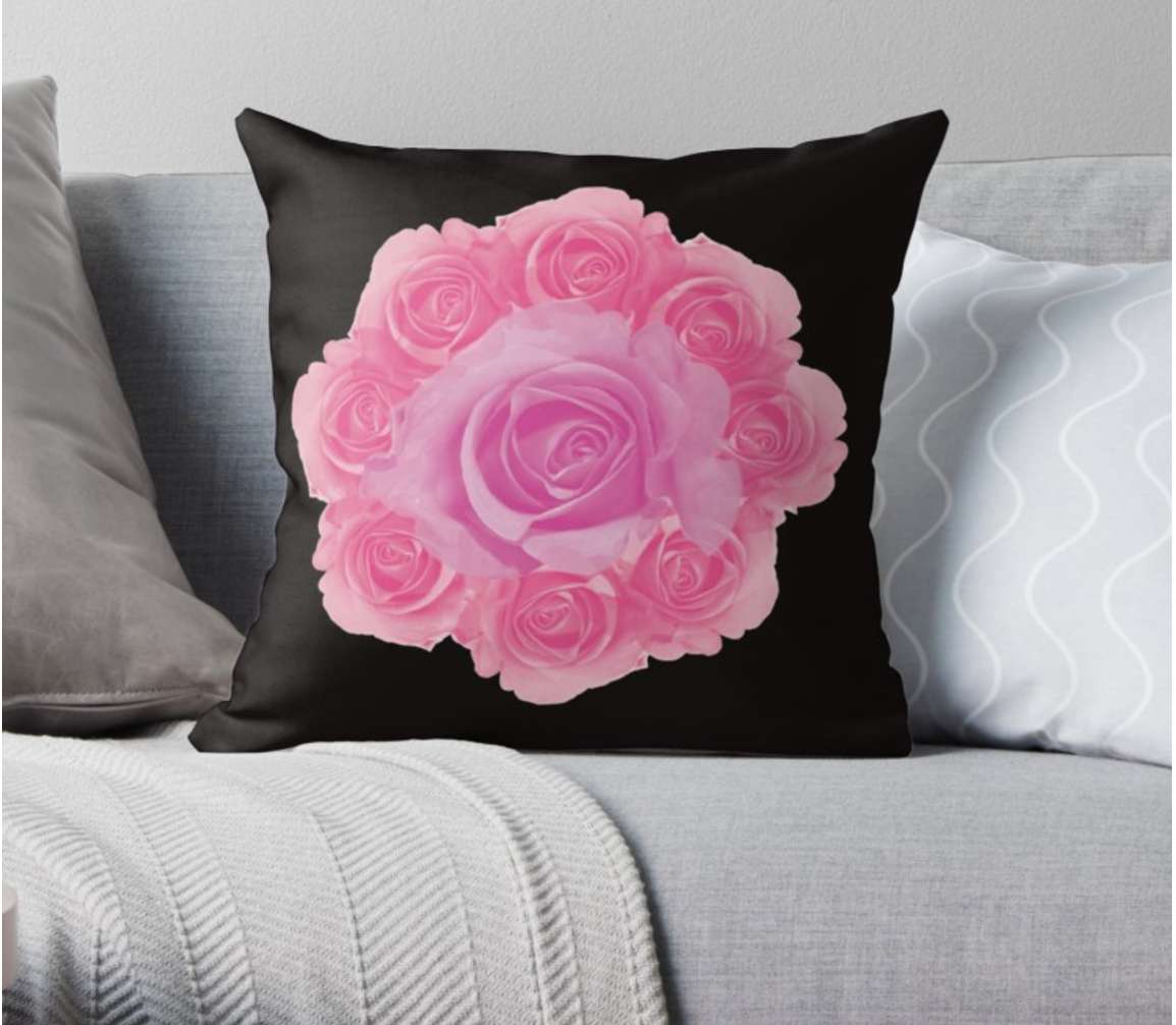 Coussin "Rose is a rose"